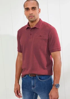 Cotton Traders Ruby Seersucker Polo Shirt