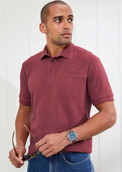 Cotton Traders Ruby Seersucker Polo Shirt