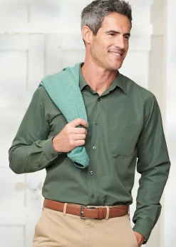 Cotton Traders Sage Long Sleeve Soft Touch Shirt