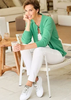 Cotton Traders Shamrock Cotton Crew Neck Cardigan