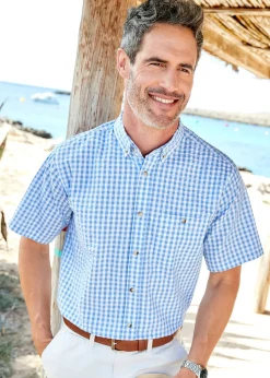 Cotton Traders Soft Sky Ultimate Classic Seersucker Shirt