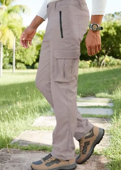 Cotton Traders Tan Quick Dry Stretch Action Trousers