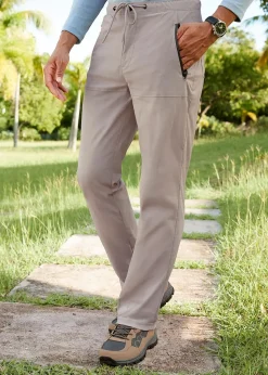 Cotton Traders Tan Quick Dry Stretch Leisure Trousers