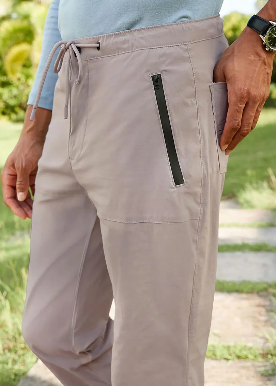 Cotton Traders Tan Quick Dry Stretch Leisure Trousers