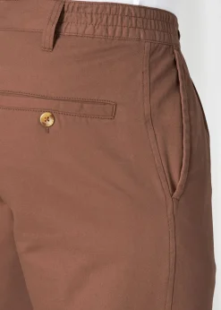 Cotton Traders Warm Copper Pleat Front Comfort Shorts