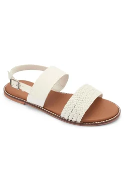 Cotton Traders Warm Cream Grace Leather Sandals
