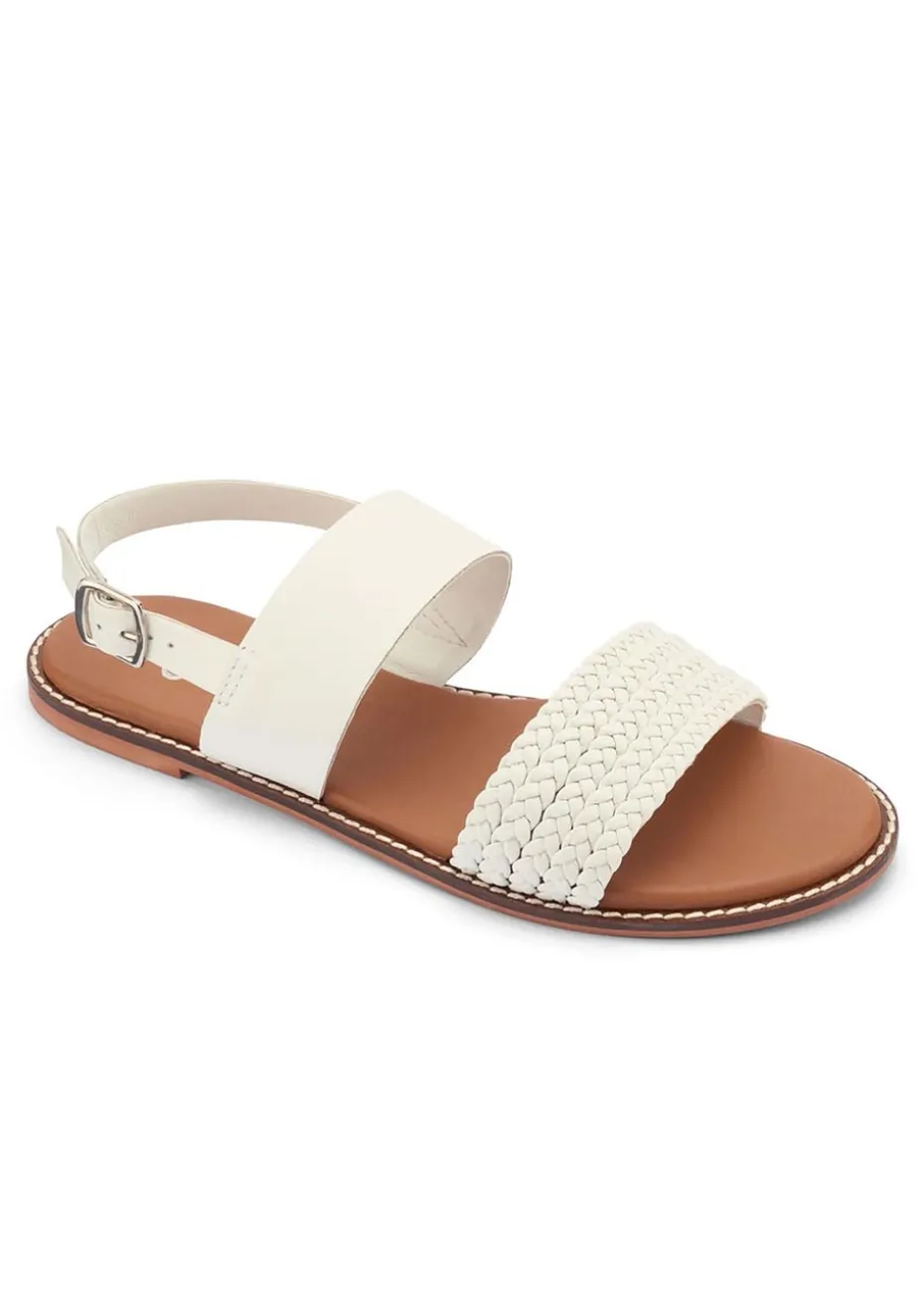 Cotton Traders Warm Cream Grace Leather Sandals