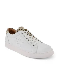 Cotton Traders White Grace Leather Trainers