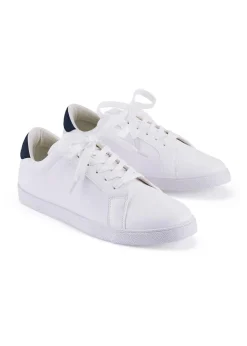 Cotton Traders White Lace Up Trainers