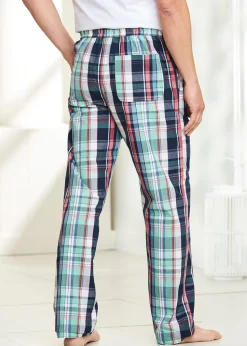 Cotton Traders White Multi Woven Lounge Trousers