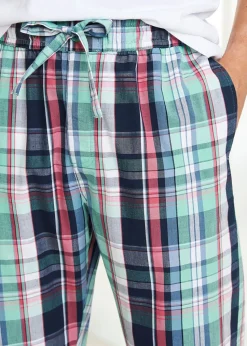 Cotton Traders White Multi Woven Lounge Trousers