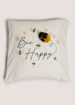 Cream Bee Happy Cushion