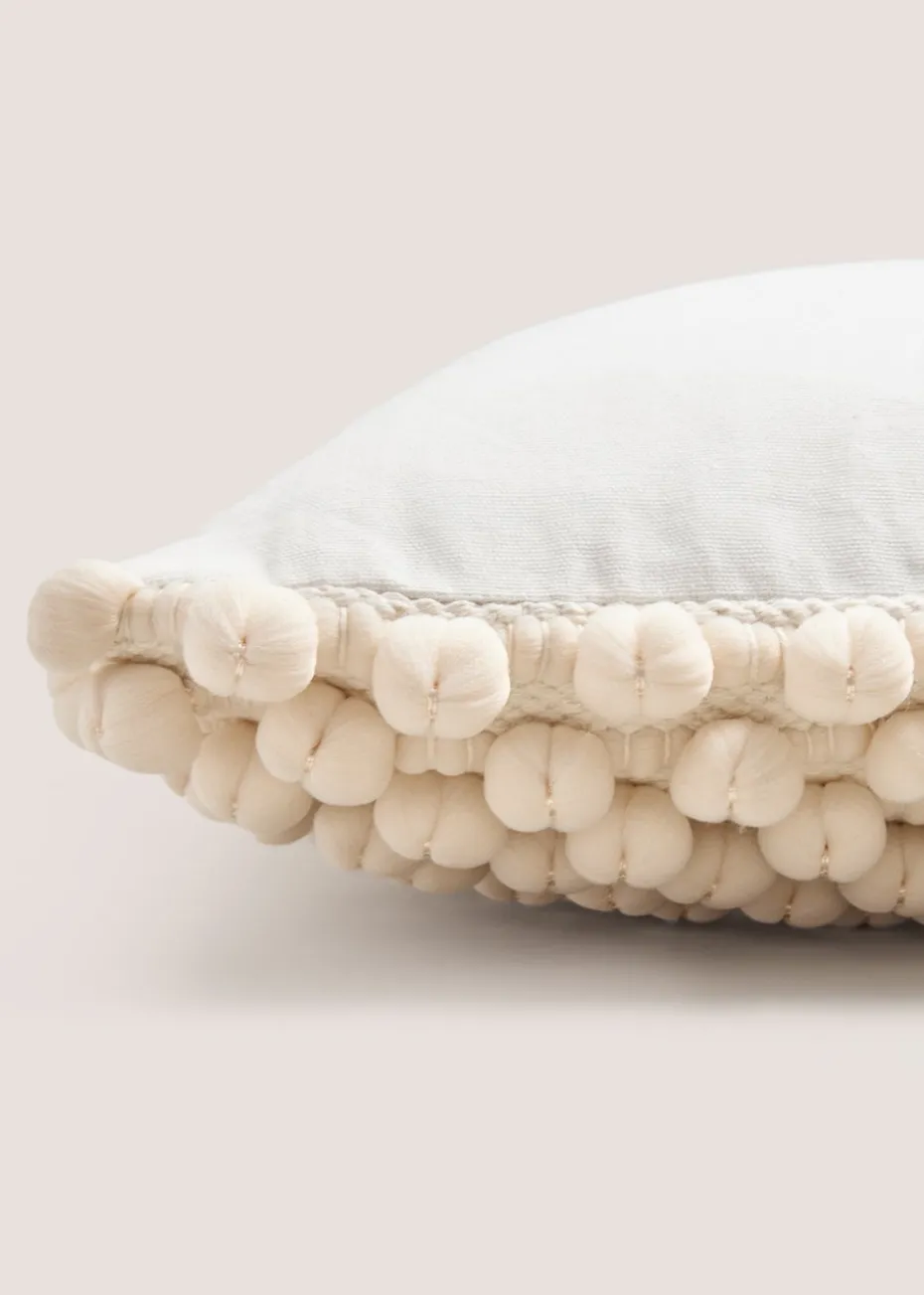 Cream Bobble Cushion