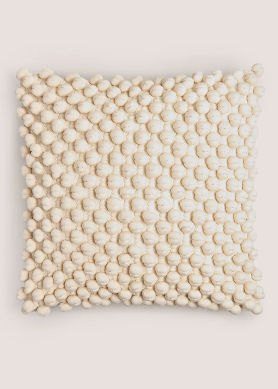 Cream Bobble Cushion