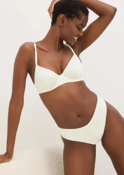 Cream Lace Back Brazilian Knickers