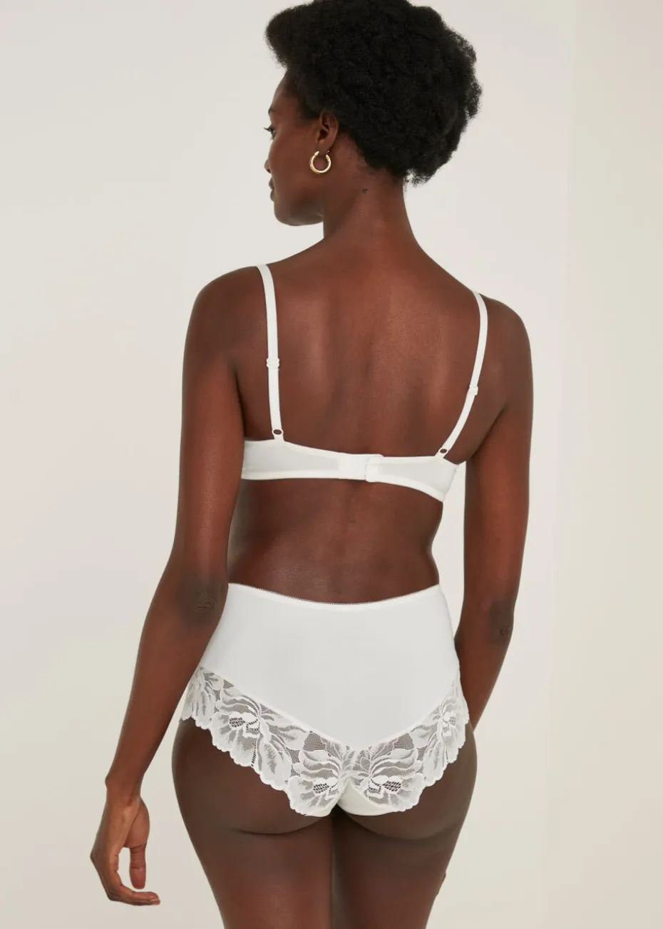 Cream Lace Midi Knickers