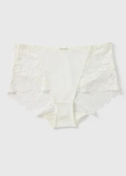 Cream Lace Midi Knickers