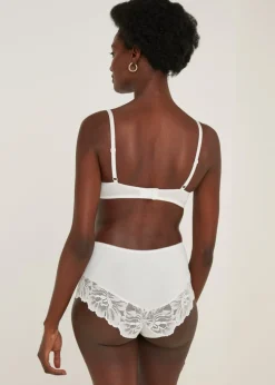 Cream Lace Midi Knickers