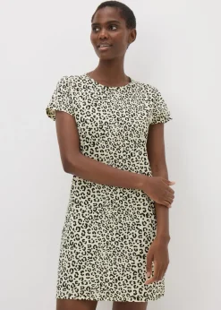 Cream Monochrome Animal Print Nightie