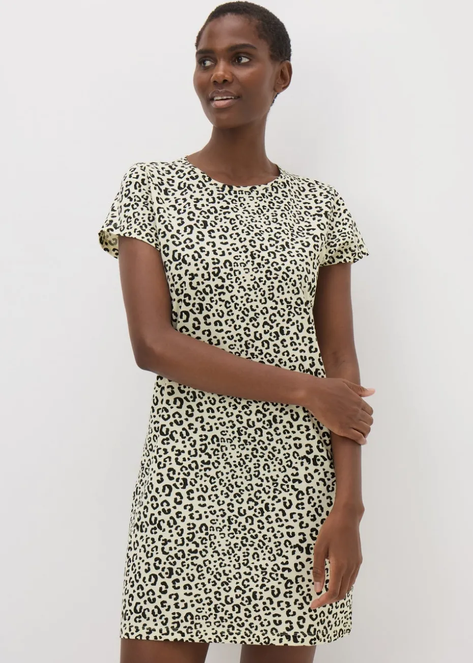 Cream Monochrome Animal Print Nightie