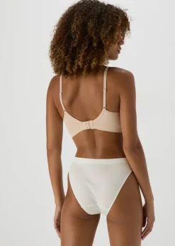 Cream Seamless High Leg Knickers