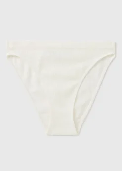 Cream Seamless High Leg Knickers