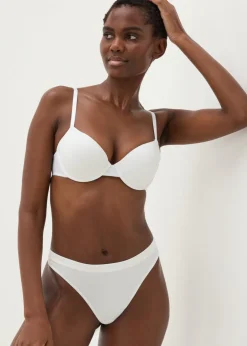 Cream Seamless Thong Knickers