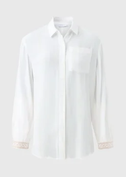 Cream Sparkle Beach Shirt