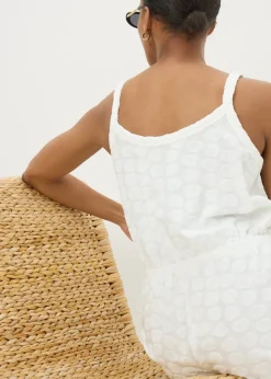 Cream Towelling Playsuit