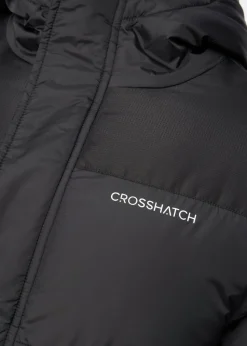 Crosshatch Black Bentlays Hooded Jacket