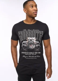 Crosshatch  Black  Dogz  T-Shirt