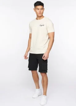 Crosshatch Black Frentons Cargo Shorts