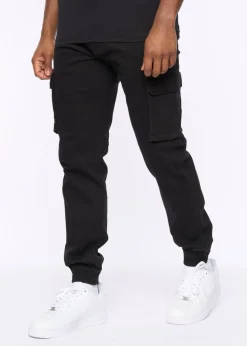 Crosshatch Black Frentons Cargo Pants
