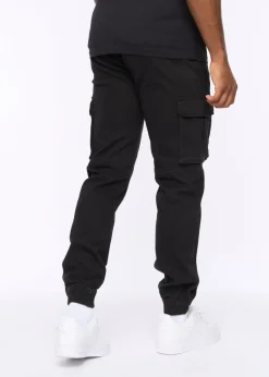 Crosshatch Black Frentons Cargo Pants