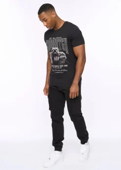 Crosshatch Black Frentons Cargo Pants