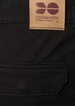 Crosshatch Black Frentons Cargo Pants