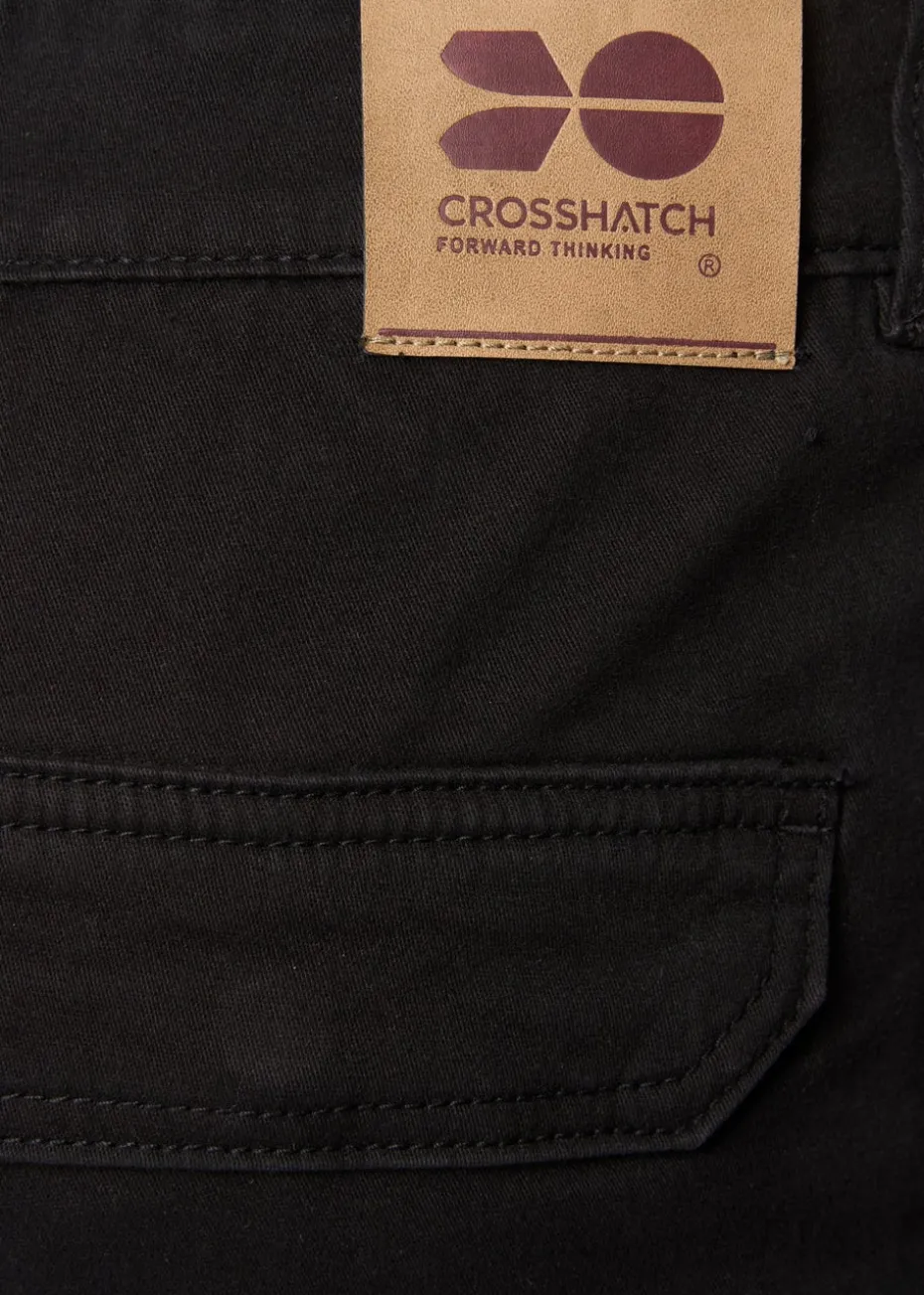 Crosshatch Black Frentons Cargo Pants