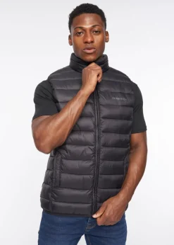 Crosshatch Black Gattering Gilet