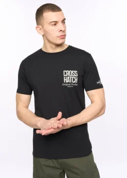 Crosshatch Black Hoogan T-Shirt
