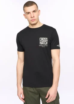 Crosshatch Black Hoogan T-Shirt