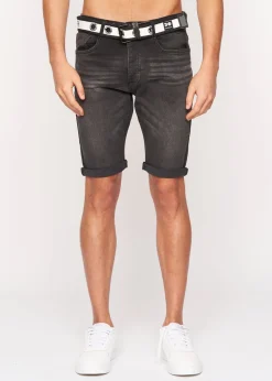 Crosshatch Black Reestier Denim Shorts