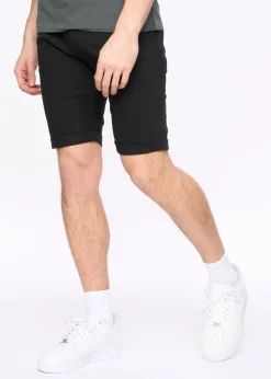 Crosshatch Black Sinwood Chino Shorts