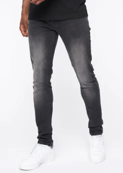 Crosshatch Black Wash Barbeck Slim Fit Denim