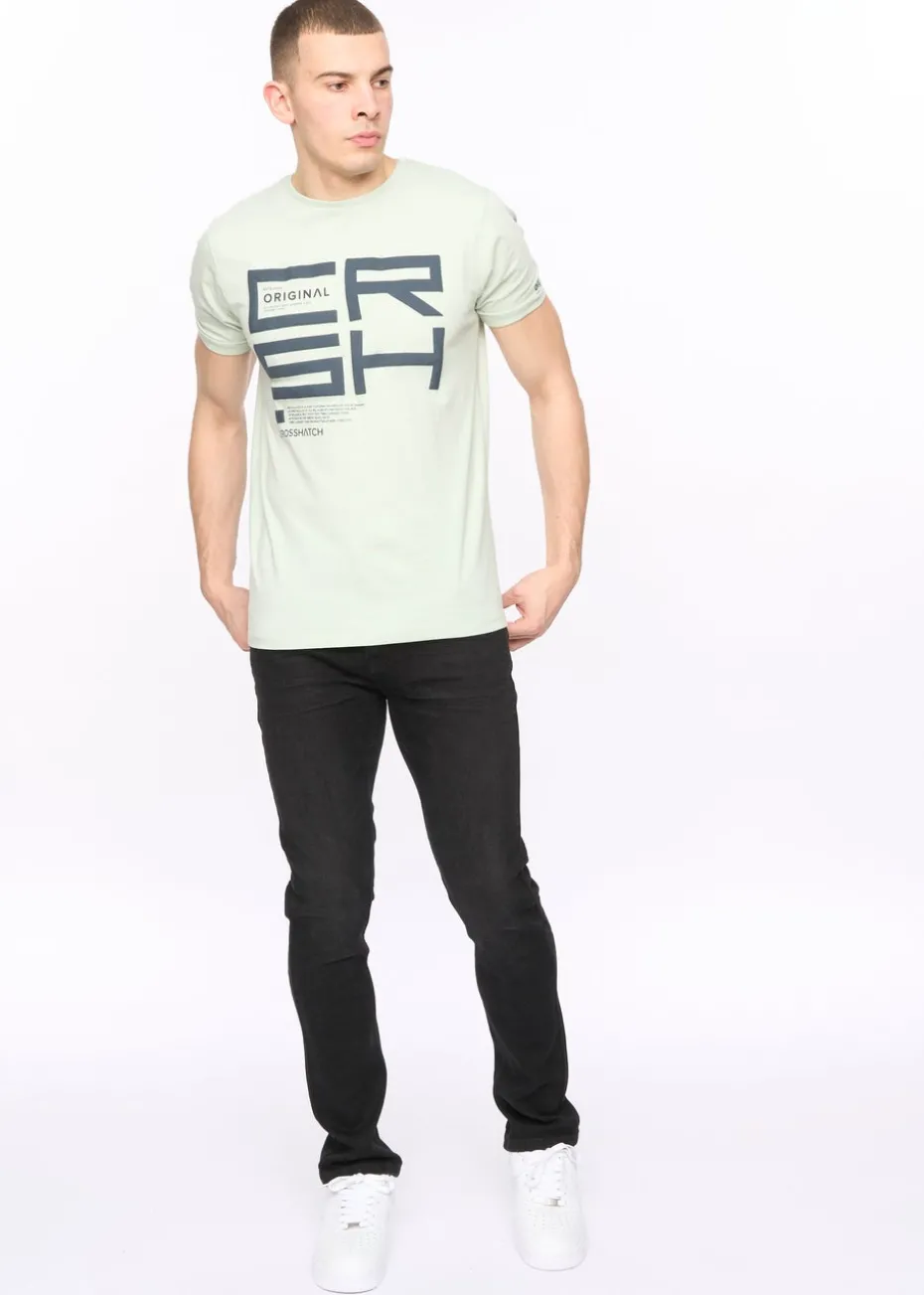 Crosshatch Black Wash Malcolm Slim Fit Jeans