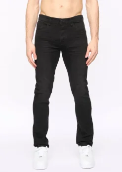 Crosshatch Black Wash Malcolm Slim Fit Jeans
