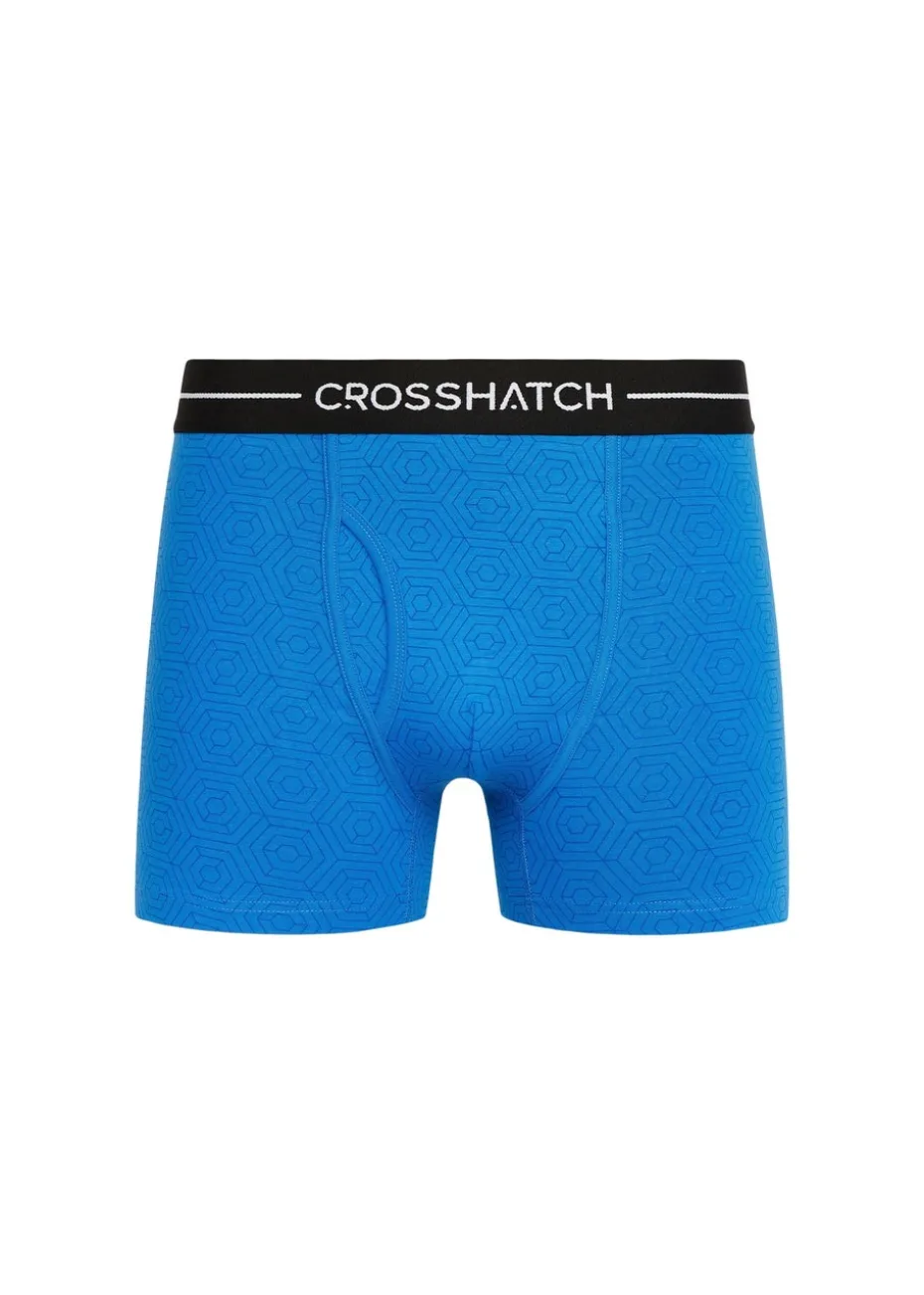 Crosshatch Blue Hexter Boxers (2 Pack)