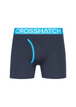 Crosshatch Blue Linamo MVE Open Fly 3 Pack Boxers