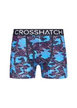 Crosshatch Blue Linamo MVE Open Fly 3 Pack Boxers