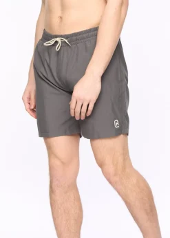 Crosshatch Charcoal Wabasso Swim Shorts