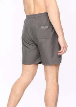 Crosshatch Charcoal Wabasso Swim Shorts